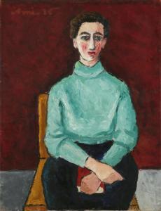TAMARI Amiram 1913-1981,Seated Woman,1935,Tiroche IL 2023-12-19