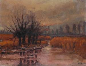 TAMENNE LEON 1900-1900,Waterlandschap,1935,Bernaerts BE 2013-02-04