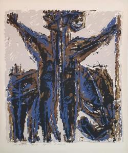 TAMIR Moshe 1924-2004,Untitled,1959,Matsa IL 2024-03-27