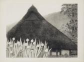 TANAKA Ryohei 1933-2019,Farmhouse,1977,John Moran Auctioneers US 2023-04-11