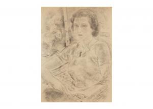 TANAKA Yasushi 1886-1941,A WOMEN DRAWING,Ise Art JP 2024-02-24