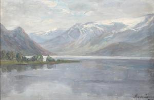 TANNAES Marie,\“Fra Hardanger Fjorden\” (View from Hardanger Fio,1905,Bruun Rasmussen 2024-03-11