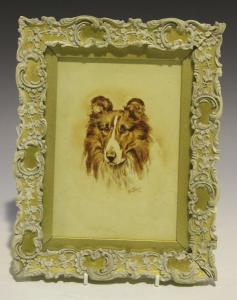 Tanner H.L,Portrait of a Shetland Collie Dog,1911,Tooveys Auction GB 2018-01-24