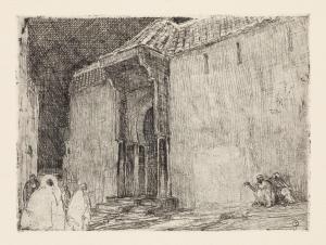 Tanner Henry Osawa 1859-1937,Mosque, Tangier,Swann Galleries US 2017-04-06