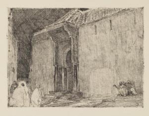 Tanner Henry Osawa 1859-1937,Mosque, Tangier.,1914,Swann Galleries US 2009-10-08