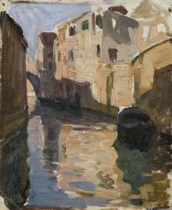 Tanner Henry Osawa 1859-1937,Venice,1897,Swann Galleries US 2014-10-09