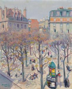TANNER Paul 1882-1934,Place Monge,1913,Beurret Bailly Widmer Auctions CH 2023-11-08