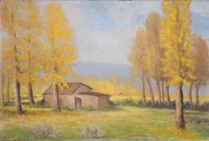TANNEUR Desire 1900-1900,Maison à l'automne,Aguttes FR 2012-01-24