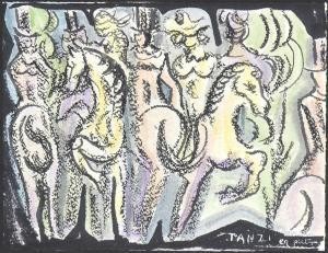 TANZI GAETANO 1918-2017,Dame e cavalieri,Bertolami Fine Arts IT 2023-06-23