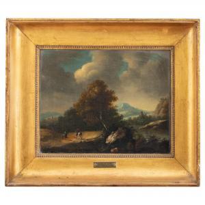 TAPARELLI Massimo 1790-1862,Paesaggio con cavaliere e viandanti,Wannenes Art Auctions IT 2022-02-08