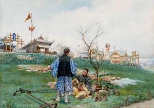 TAPIRO JOSE,Preparing the Gardens for the Chinese Pavilion at ,1878,William Doyle 2021-02-02