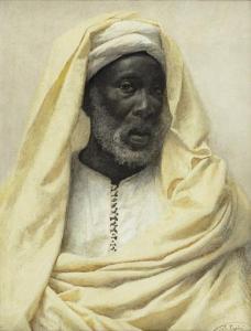 TAPIRO Y BARO Josep 1830-1913,Africain VÊtu D'une Draperie Jaune Pale,Sotheby's GB 2006-10-19
