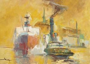 TARALUNGA Ion 1928-1999,În port,Artmark RO 2014-07-27