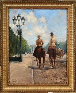 TARDIEU Daniel 1853-1929,Paris, amazones avenue du Bois,Beaussant-Lefèvre FR 2023-03-17