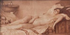 TARDIEU Victor 1870-1937,Femme nue allongée,Morand FR 2017-09-10