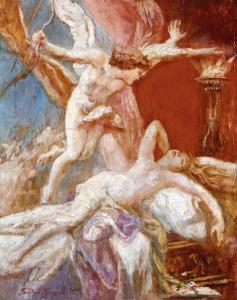 TARDOS KRENNE Viktor 1866-1927,Venus and Amor,Nagyhazi galeria HU 2015-05-27