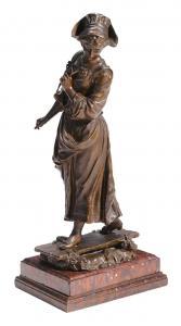 TASSEL Edmond Louis Ch 1800-1900,Figure of a standing maiden,Bonhams GB 2015-12-07