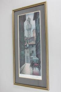 TASSI Adelindo 1926,Italian street scene, 'Firenze via Dei Neru',Henry Adams GB 2018-03-15