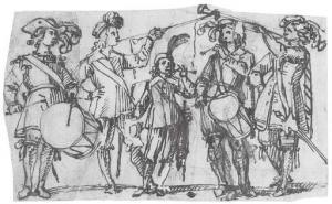 TASSI Agostino Buonamico 1566-1644,Five standing musicians,1644,Christie's GB 2002-07-09