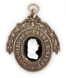 TASSIE William 1777-1860,Pitt Club members badge, with central white paste ,Rosebery's GB 2022-07-20