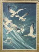 TATSUO Ito 1900-1900,Seagulls,1970,Clars Auction Gallery US 2014-03-15