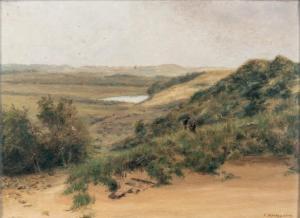 TATTEGRAIN Francis 1852-1915,Dans les dunes,Binoche et Giquello FR 2014-10-15