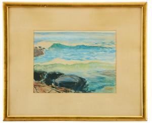 TAUBE Evert 1890-1976,Brusande hav, Grisslehamn,1916,Uppsala Auction SE 2021-09-14