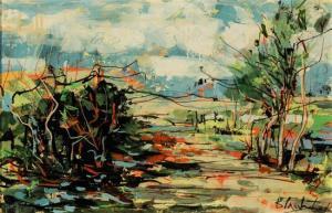 TAUBERT Bertoldo, Berto 1915-1974,Route en Provence,Weschler's US 2017-10-03