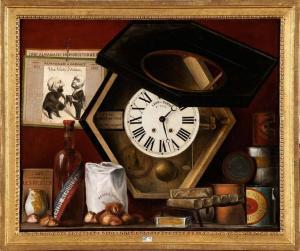 TAUPIN A 1800-1800,Trompe-l’’oeil à l’’horloge,1882,VanDerKindere BE 2012-01-17