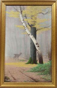 TAUREL Henri 1843-1927,Biche au coeur d'une forêt,1903,Loizillon FR 2023-04-15