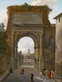 TAUREL Jean Jacques François 1757-1832,The Arch of Titus,1817,Palais Dorotheum AT 2013-10-15