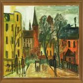 TAUSCHER Svend Aage 1911-1982,Street scenery,1961,Bruun Rasmussen DK 2009-11-30