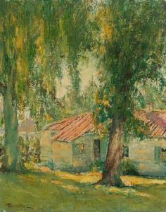 TAUSZKY David Anthony 1878-1972,Cottage among trees,John Moran Auctioneers US 2020-01-26