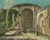 TAUSZKY David Anthony 1878-1972,The Ruined Church of San Juan,20Th,John Moran Auctioneers 2019-10-13