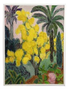 TAVÉ Georgette 1925-2008,'Les Mimosas aux Palmiers',Adams IE 2022-02-22
