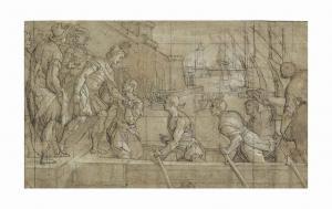 TAVARONE Lazzaro 1556-1641,Christopher Columbus leaving Genoa,Christie's GB 2015-01-29
