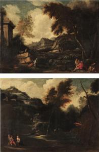 TAVELLA IL SOLFAROLA Carlo Antonio 1668-1738,Paesaggi con figure,Cambi IT 2023-11-30