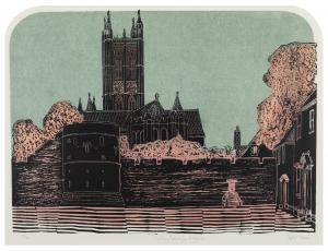 TAVENER Robert 1920-2004,Canterbury Cathedral from St Augustine's,Rosebery's GB 2024-04-23