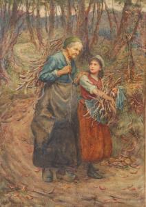 TAVERNER Annie 1800-1900,homeward blackberrying pair,Dreweatt-Neate GB 2011-09-27