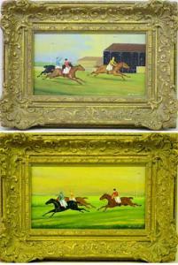 TAYLOR Al 1948-1999,“Horse Race”. Signed H. Taylor l/r.,Arthur James US 2007-02-20