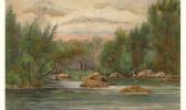 TAYLOR Andrew Thomas 1850-1937,Un canot sur la rivière,Iegor-Hotel Des Encans CA 2006-02-28
