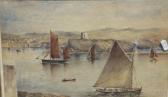 TAYLOR C E,Sailing vessels in harbour with sailing barge in f,Moore Allen & Innocent GB 2016-06-17
