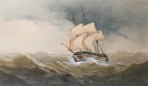 TAYLOR Charles II 1841-1883,A merchant ship in high seas,Woolley & Wallis GB 2023-03-08