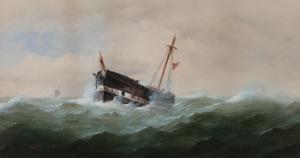 TAYLOR Charles 1840-1890,Shipping in Rough Seas,Bonhams GB 2017-06-14