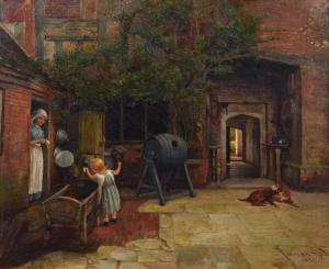 TAYLOR edward r 1838-1912,The Village Well,1879,Peter Wilson GB 2021-10-07