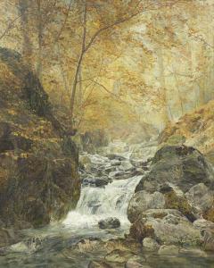 taylor harwood james 1860-1940,Autumn Waterfall (Utah),Clars Auction Gallery US 2019-09-15