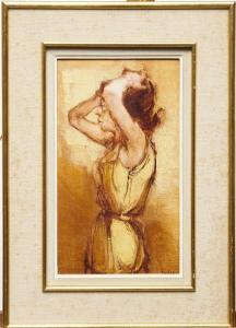 TAYLOR James 1946,Femme à la robe de profil,Mercier & Cie FR 2020-09-19