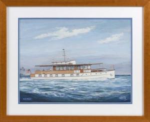 TAYLOR John Austin 1900-2000,Portrait of the motor yacht See-Rest,20th Century,Eldred's 2021-04-30