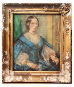 TAYLOR John 1821,Portrait of Mrs Plumer of London,1858,Keys GB 2020-01-24