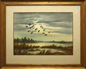TAYLOR John W,Geese in Flight,Clars Auction Gallery US 2009-10-10